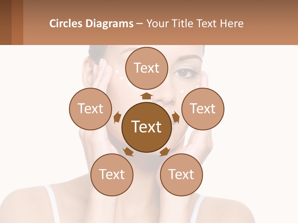 A Woman Holding Her Hands Up To Her Face PowerPoint Template