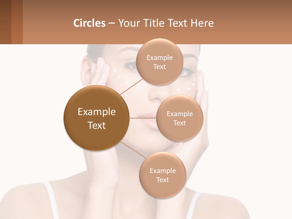 A Woman Holding Her Hands Up To Her Face PowerPoint Template