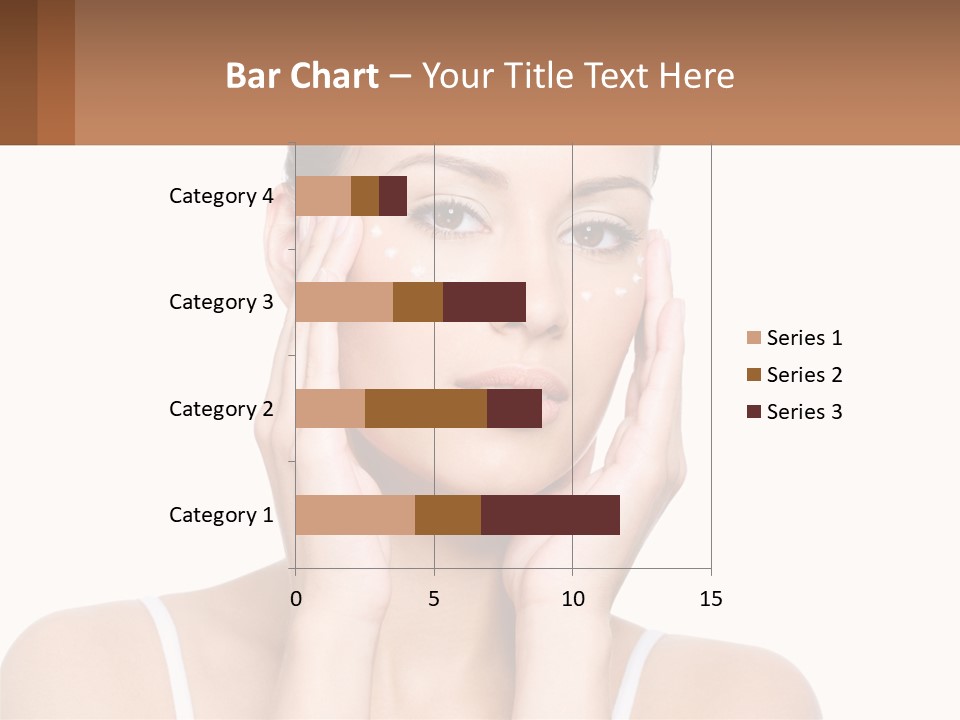 A Woman Holding Her Hands Up To Her Face PowerPoint Template