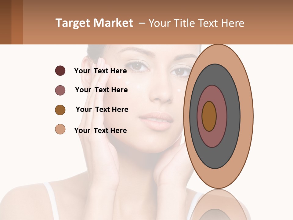 A Woman Holding Her Hands Up To Her Face PowerPoint Template