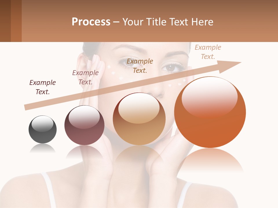 A Woman Holding Her Hands Up To Her Face PowerPoint Template