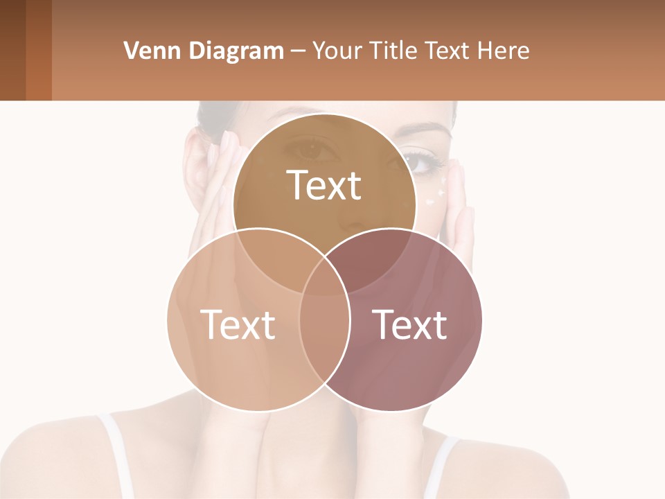 A Woman Holding Her Hands Up To Her Face PowerPoint Template