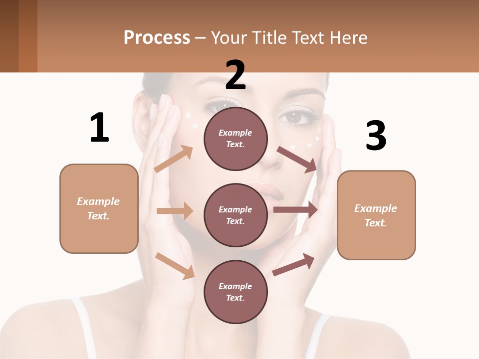 A Woman Holding Her Hands Up To Her Face PowerPoint Template