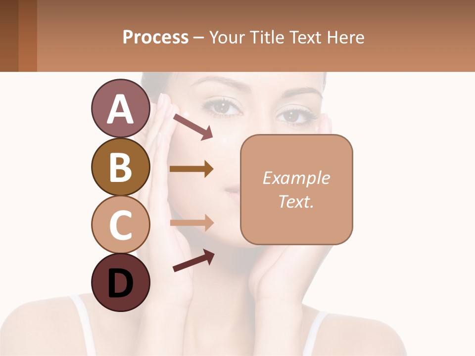 A Woman Holding Her Hands Up To Her Face PowerPoint Template