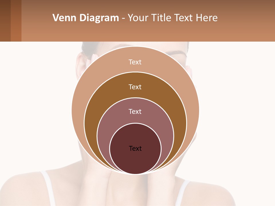 A Woman Holding Her Hands Up To Her Face PowerPoint Template