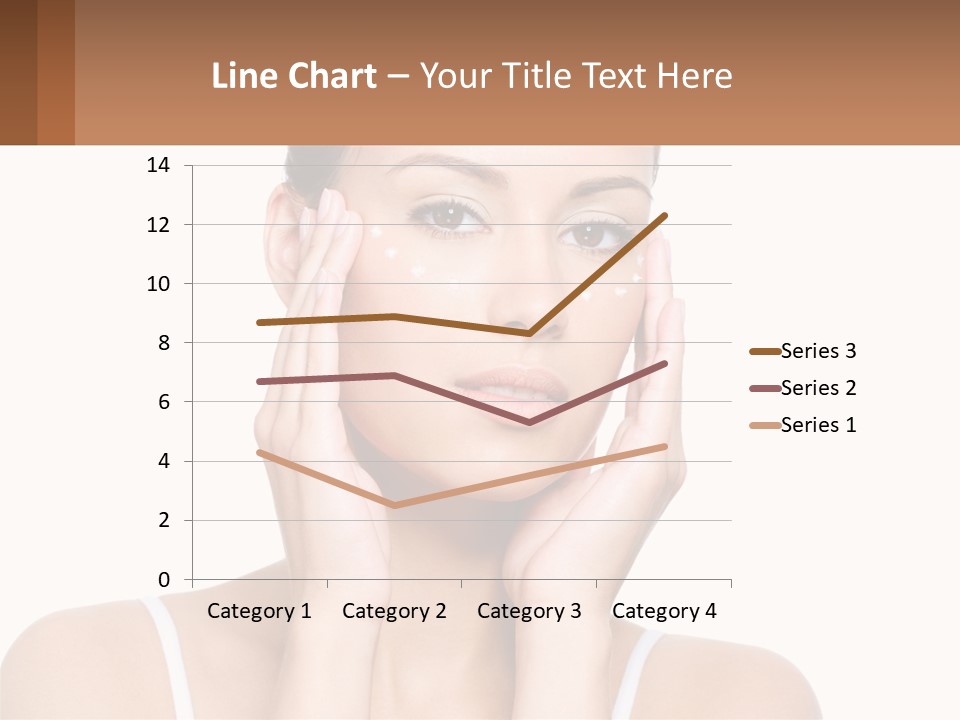 A Woman Holding Her Hands Up To Her Face PowerPoint Template