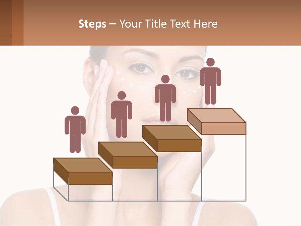 A Woman Holding Her Hands Up To Her Face PowerPoint Template