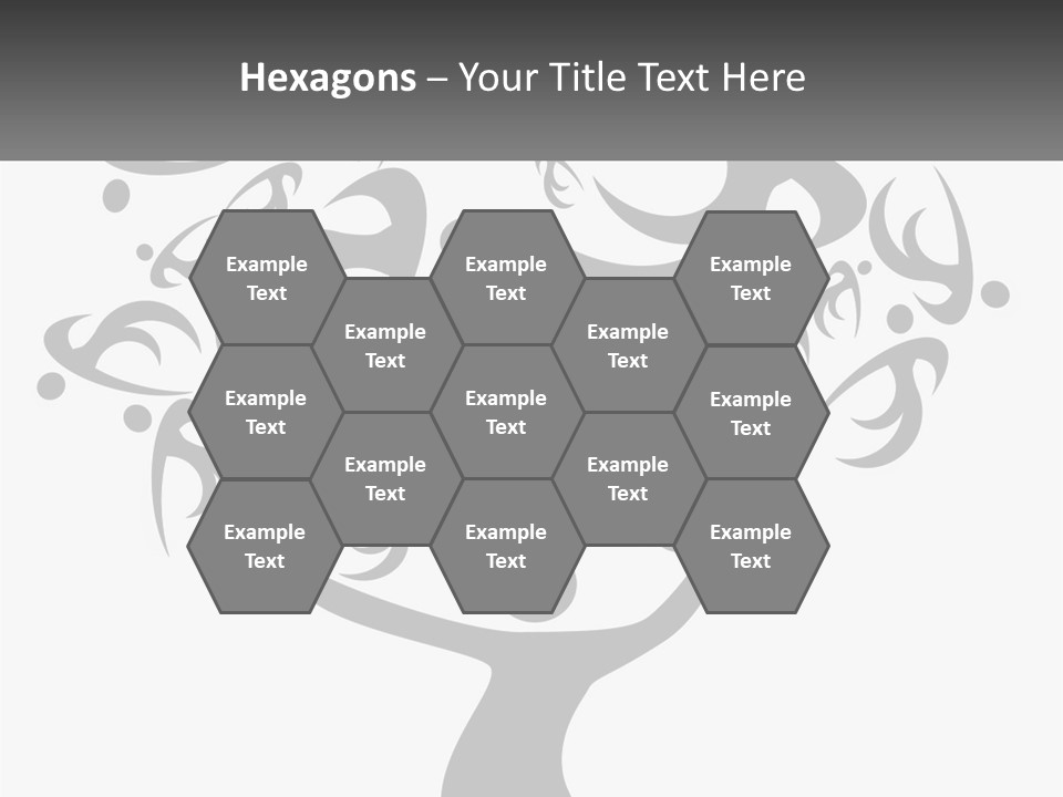 A Black And White Picture Of A Tree PowerPoint Template