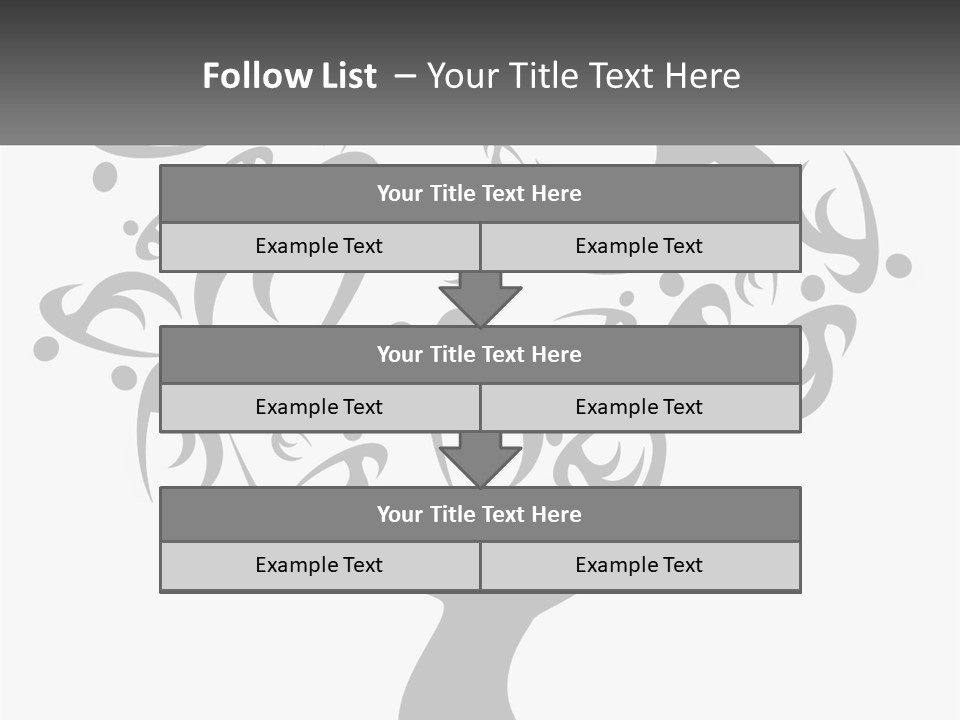A Black And White Picture Of A Tree PowerPoint Template