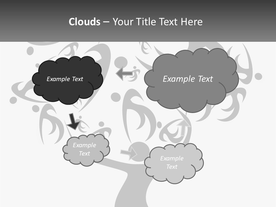 A Black And White Picture Of A Tree PowerPoint Template