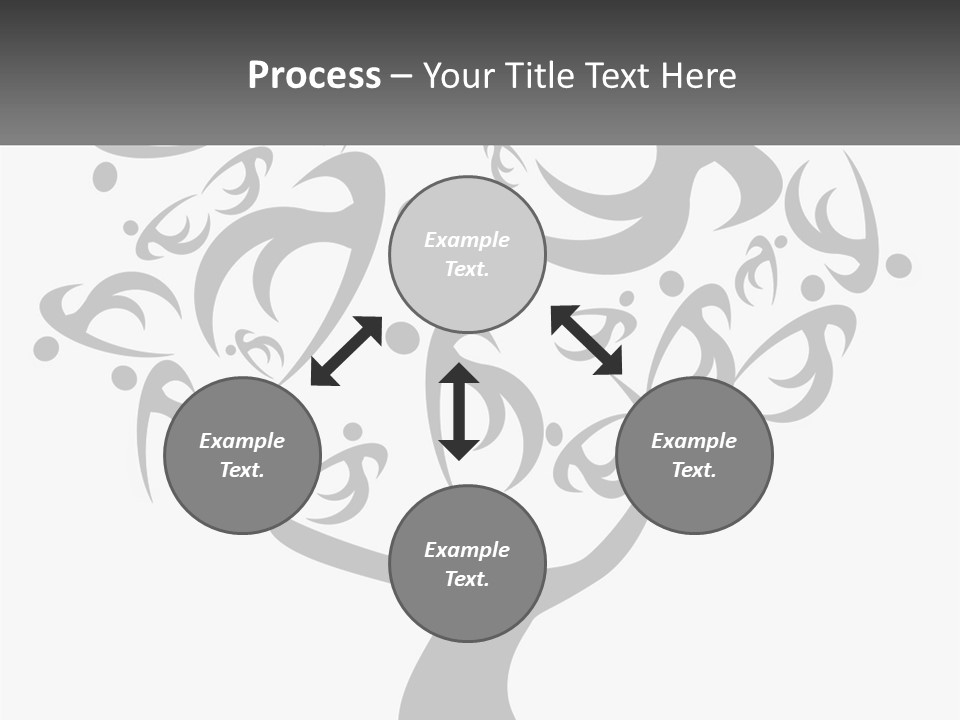 A Black And White Picture Of A Tree PowerPoint Template