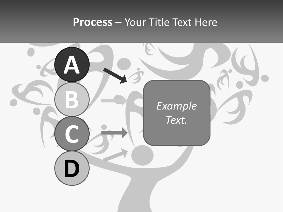 A Black And White Picture Of A Tree PowerPoint Template