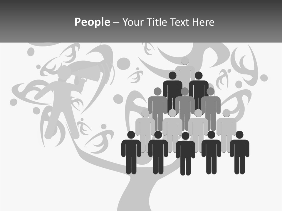 A Black And White Picture Of A Tree PowerPoint Template