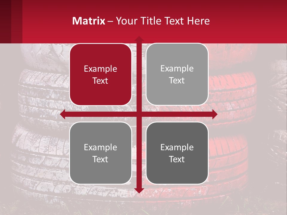 A Pile Of Old Tires Sitting Next To Each Other PowerPoint Template