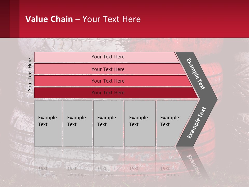 A Pile Of Old Tires Sitting Next To Each Other PowerPoint Template
