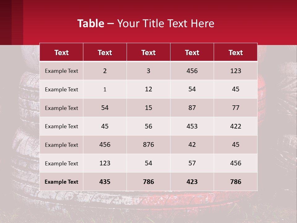 A Pile Of Old Tires Sitting Next To Each Other PowerPoint Template