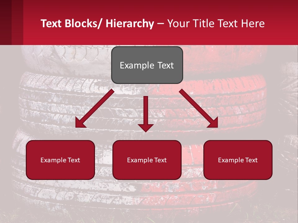 A Pile Of Old Tires Sitting Next To Each Other PowerPoint Template