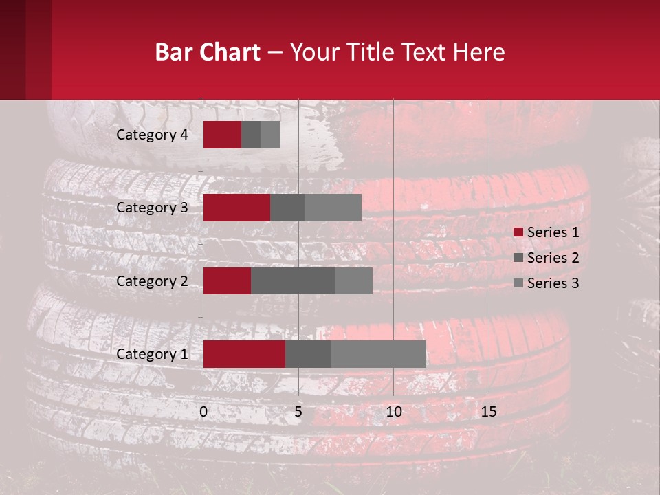 A Pile Of Old Tires Sitting Next To Each Other PowerPoint Template