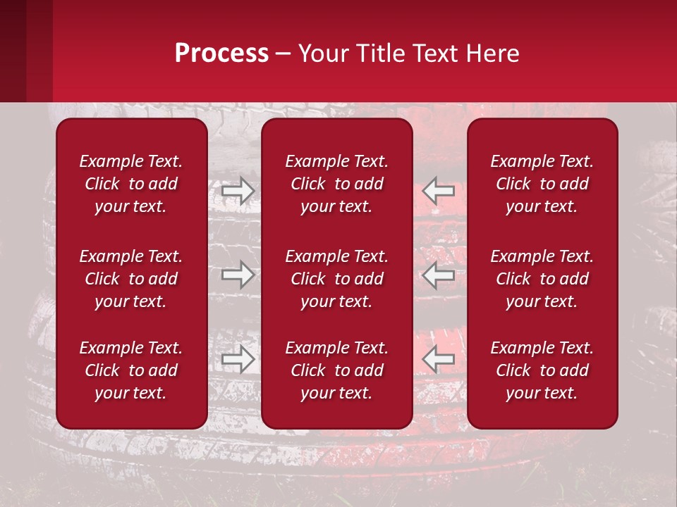 A Pile Of Old Tires Sitting Next To Each Other PowerPoint Template