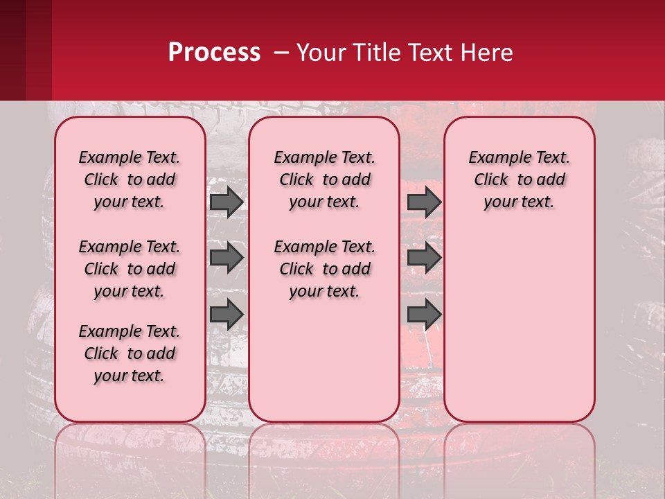 A Pile Of Old Tires Sitting Next To Each Other PowerPoint Template