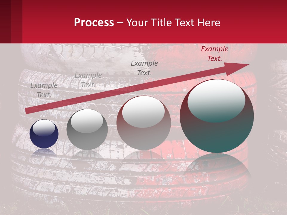 A Pile Of Old Tires Sitting Next To Each Other PowerPoint Template