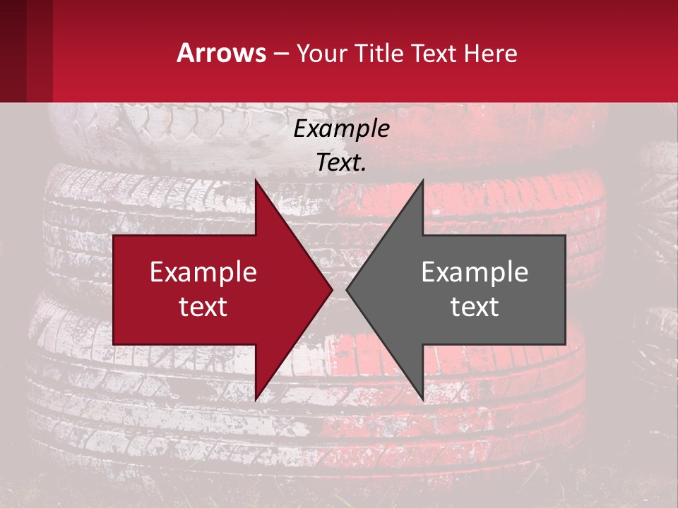 A Pile Of Old Tires Sitting Next To Each Other PowerPoint Template