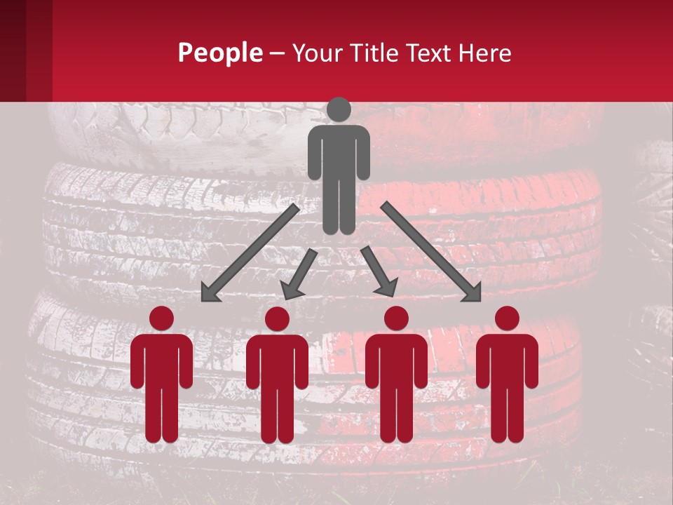 A Pile Of Old Tires Sitting Next To Each Other PowerPoint Template