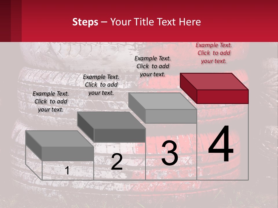 A Pile Of Old Tires Sitting Next To Each Other PowerPoint Template