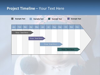 A Baby Wearing A Hat With Pom Poms PowerPoint Template