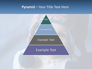A Baby Wearing A Hat With Pom Poms PowerPoint Template