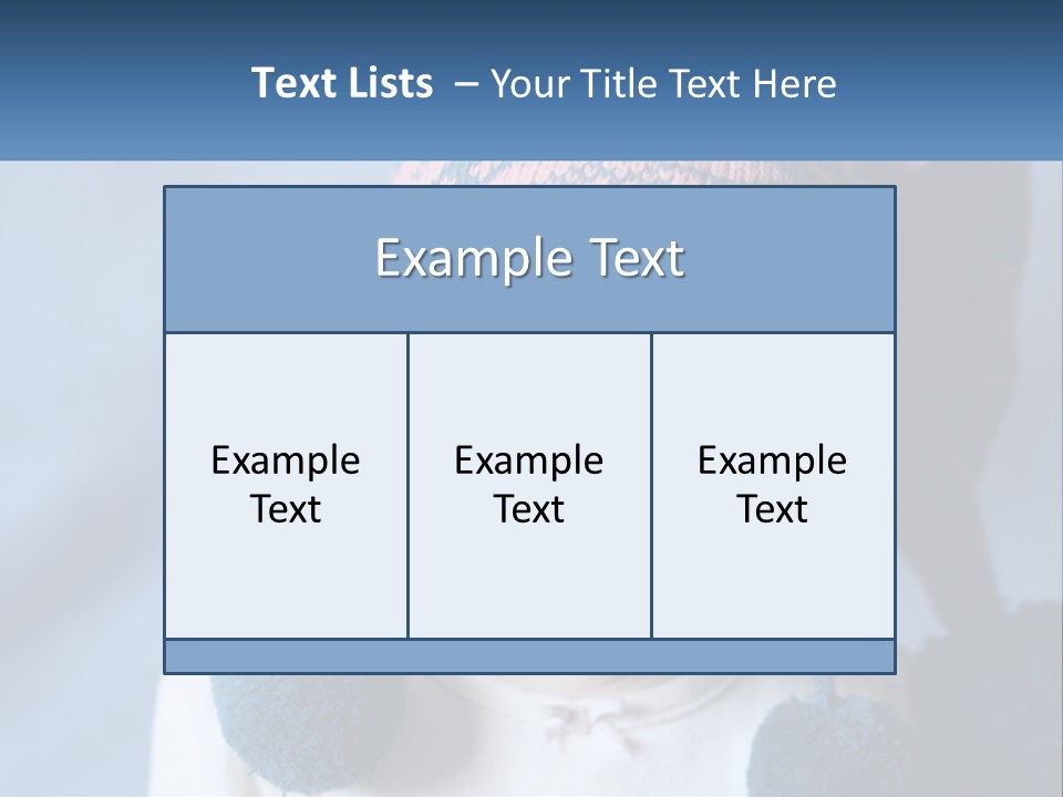A Baby Wearing A Hat With Pom Poms PowerPoint Template