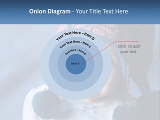 A Baby Wearing A Hat With Pom Poms PowerPoint Template