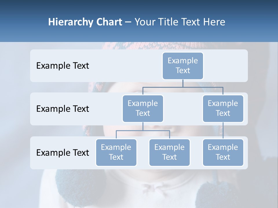 A Baby Wearing A Hat With Pom Poms PowerPoint Template