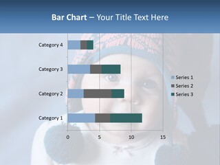 A Baby Wearing A Hat With Pom Poms PowerPoint Template