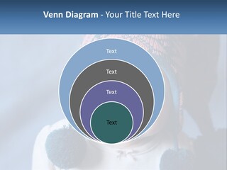 A Baby Wearing A Hat With Pom Poms PowerPoint Template