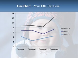 A Baby Wearing A Hat With Pom Poms PowerPoint Template