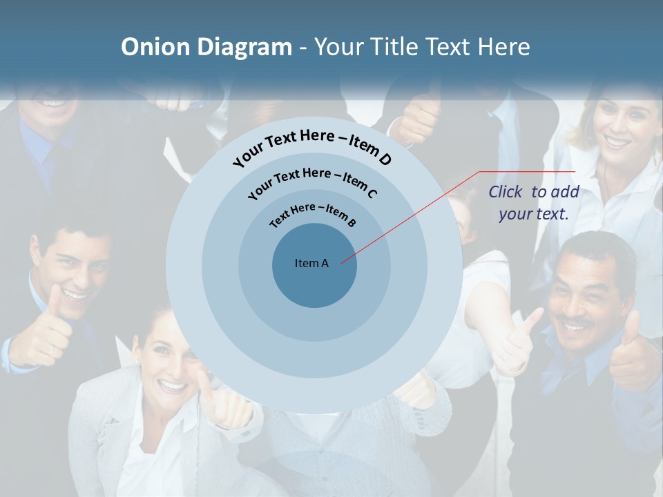 A Group Of Business People Giving Thumbs Up PowerPoint Template