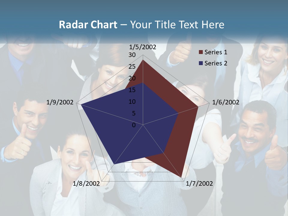 A Group Of Business People Giving Thumbs Up PowerPoint Template