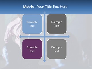 A Man In A Pink Shirt And Tie Standing In Front Of A Projector Screen PowerPoint Template