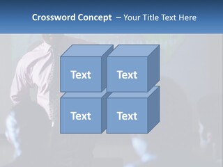 A Man In A Pink Shirt And Tie Standing In Front Of A Projector Screen PowerPoint Template