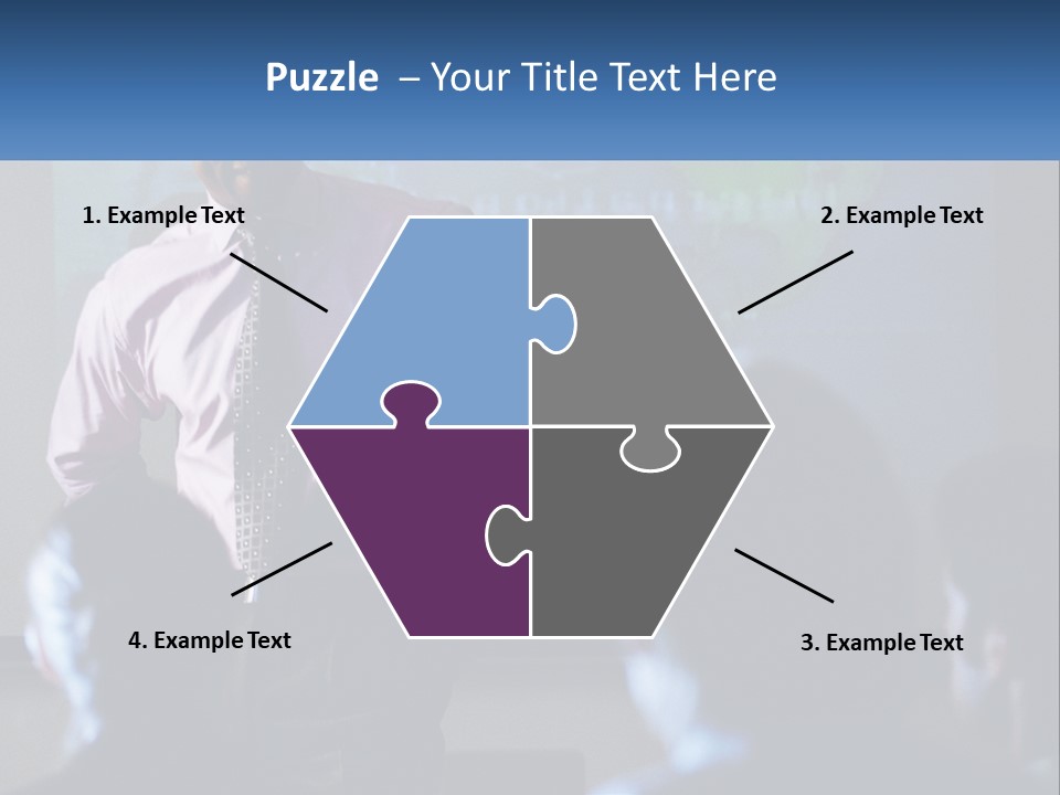 A Man In A Pink Shirt And Tie Standing In Front Of A Projector Screen PowerPoint Template