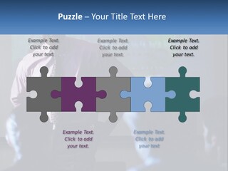 A Man In A Pink Shirt And Tie Standing In Front Of A Projector Screen PowerPoint Template