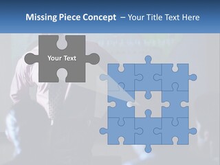 A Man In A Pink Shirt And Tie Standing In Front Of A Projector Screen PowerPoint Template