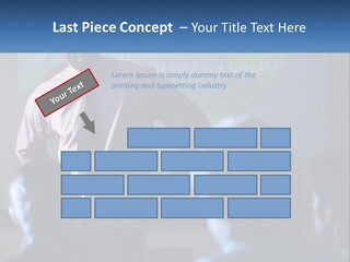 A Man In A Pink Shirt And Tie Standing In Front Of A Projector Screen PowerPoint Template