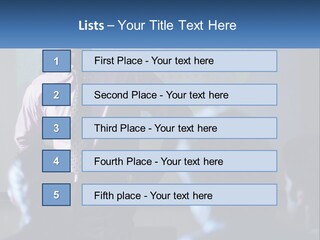 A Man In A Pink Shirt And Tie Standing In Front Of A Projector Screen PowerPoint Template