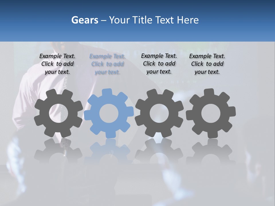 A Man In A Pink Shirt And Tie Standing In Front Of A Projector Screen PowerPoint Template