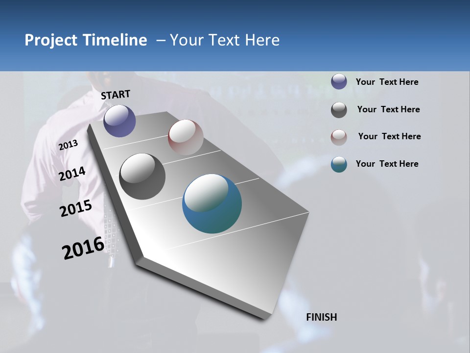 A Man In A Pink Shirt And Tie Standing In Front Of A Projector Screen PowerPoint Template