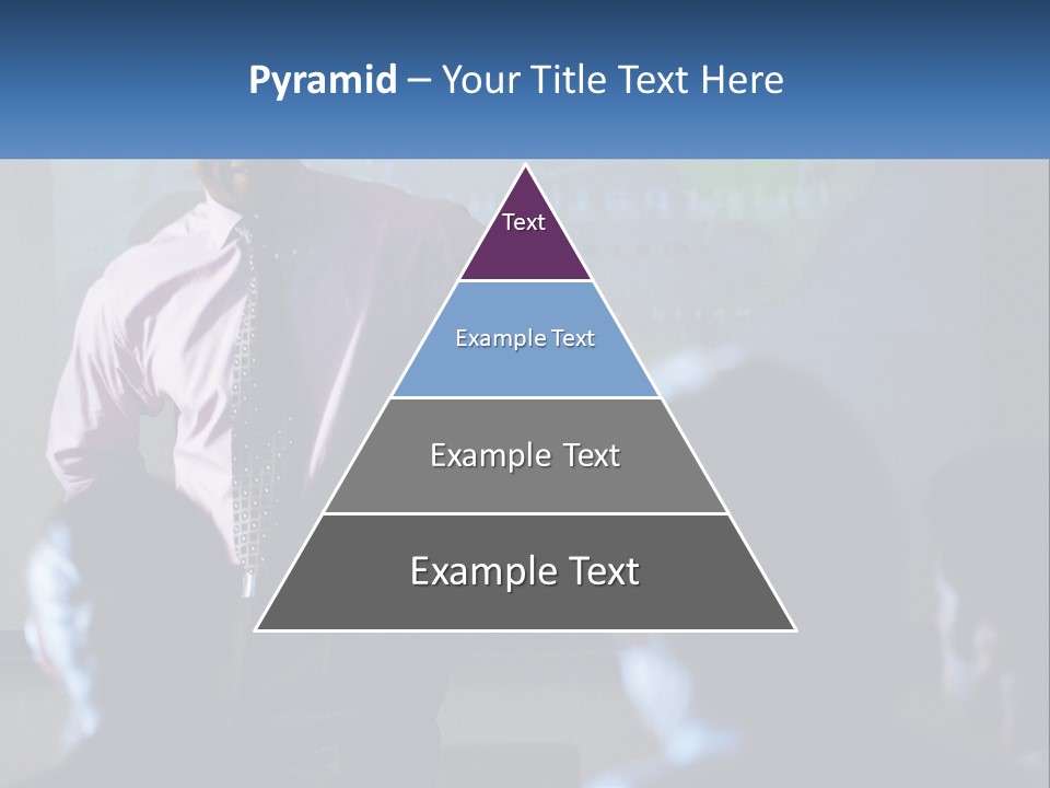 A Man In A Pink Shirt And Tie Standing In Front Of A Projector Screen PowerPoint Template