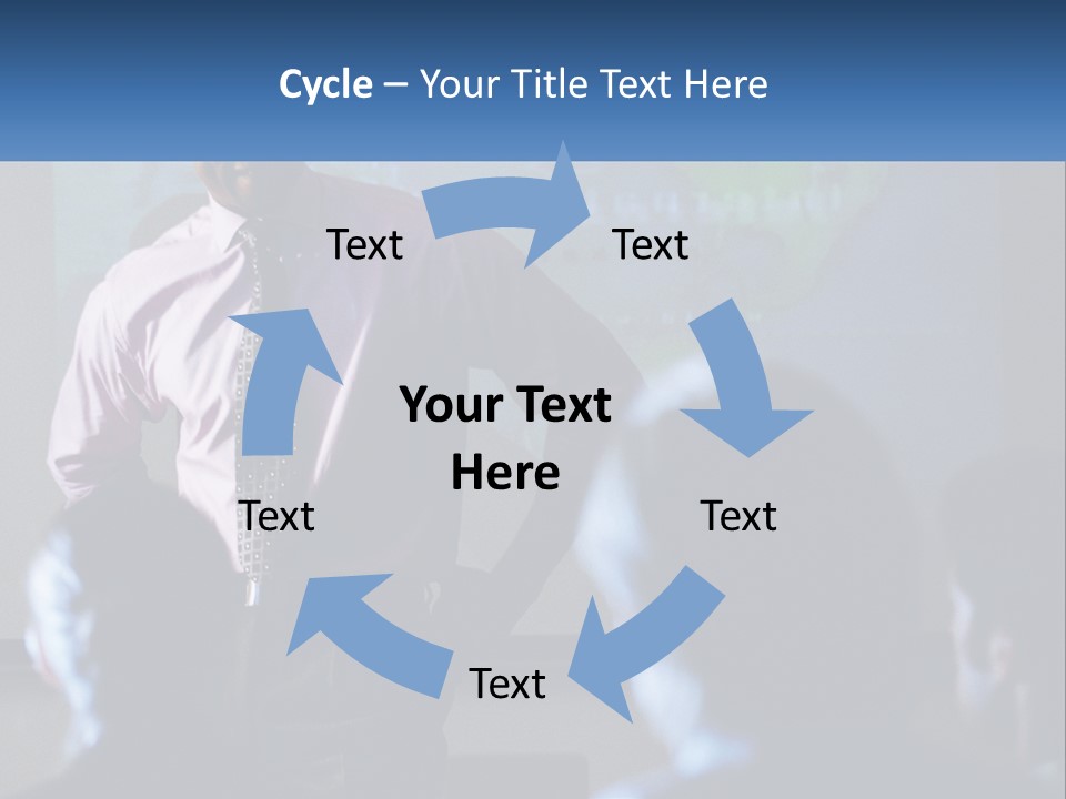 A Man In A Pink Shirt And Tie Standing In Front Of A Projector Screen PowerPoint Template