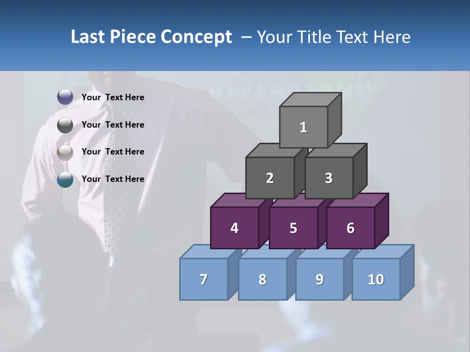 A Man In A Pink Shirt And Tie Standing In Front Of A Projector Screen PowerPoint Template